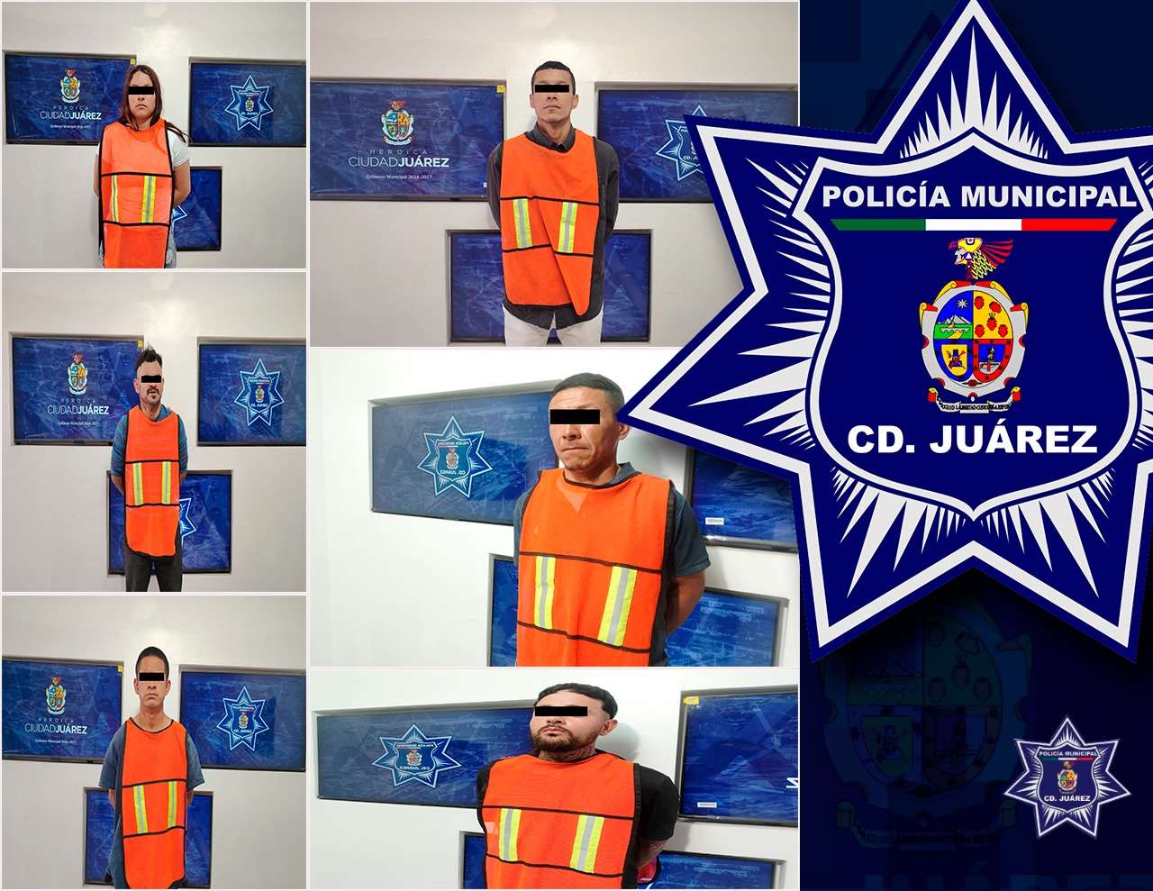 Arrestan a seis prófugos con órdenes de aprehensión vigentes